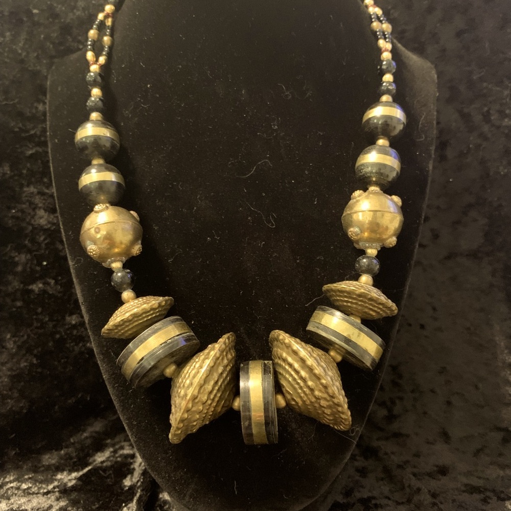 An Intricate Metal Statement Necklace
